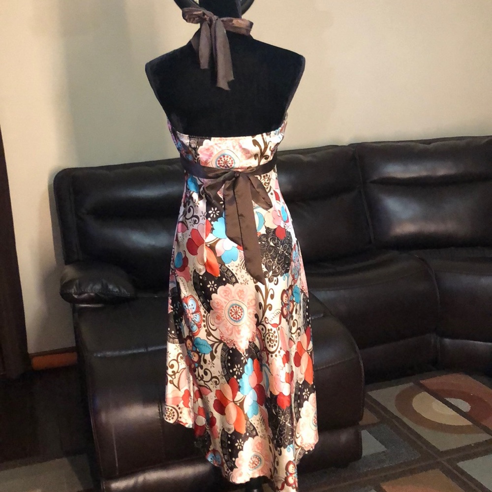 iZBYER Silk Floral Dress Size 11 - Picture 4 of 5